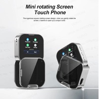 Teléfono I19 Mini con Pantalla Táctil Giratoria de 90° °   Teléfono Móvil Compacto 2G con Pantalla Plegable, Doble SIM, Bluetooth, Reproductor MP4 y Voz Mágica