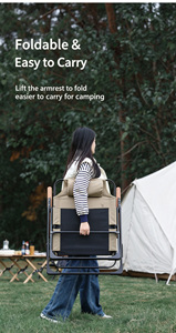 Chaise longue inclinable robuste et réglable, pliable, pour extérieur, plage, <span class=keywords><strong>camping</strong></span>, détente - Product Image 4
