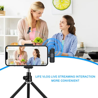 Microphone cravate portable sans fil K8 K9 K35 Vente en gros en usine Interview en direct Mini micro cravate anti-bruit en extérieur
