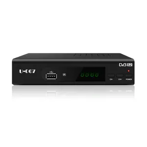 FTA频道DVB S2卫星电视接收器H265 DVB S2机顶盒以太网局域网数字电视调谐器