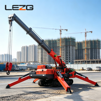 Mini-grue araignée portable 2 tonnes 5 tonnes avec fonction de maintien de charge stable pour la construction résidentielle