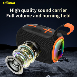 Enceinte Bluetooth Kasinuo Bass Cannon avec éclairage RGB, 1500 mAh, TWS, TF, USB, cordon, en ABS et tissu maillé, matériaux recyclés, pour extérieur, karaoké et soirées - Product Image 1