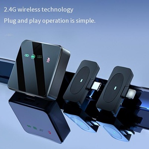 Nuevo Clip de micrófono receptor <span class=keywords><strong>Netflix</strong></span> Micrófono de reducción de ruido en vivo Mini MICRÓFONO INALÁMBRICO Lavalier para Teléfono Celular - Product Image 2