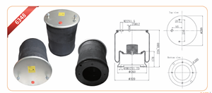 Nouveau soufflet de suspension pneumatique OEM pour camion et <span class=keywords><strong>remorque</strong></span>, <span class=keywords><strong>amortisseur</strong></span>, 6348 BPW, axe 4,5 mm, soufflet d'air en caoutchouc EPDM multi-couches haute flexibilité - Product Image 6