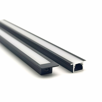 Profilé en aluminium linéaire LED encastré YG-F031 10*15mm avec diffuseur blanc laiteux pour éclairage de meuble