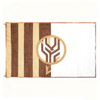 Haute qualité personnalisé grand 3x5 bannière bouton Logo drapeau impression numérique pour l'assurance automobile fin Polyester étanche