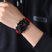 Montre électronique LED à bouton binaire créative et unique, nouvelle collection, vente chaude, pour étudiants garçons et filles, style sportif, par Fenyi Wholesale