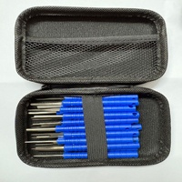 Extracteur d'aiguilles pour faisceaux de câbles informatiques, pousse-aiguilles en acier inoxydable, outils de réparation automobile, noir/argent