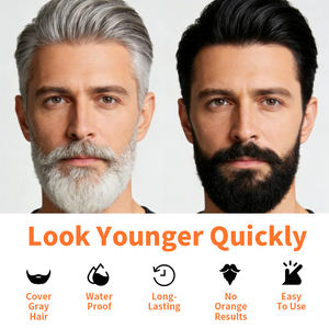 Mokeru <span class=keywords><strong>Champú</strong></span> Tinte <span class=keywords><strong>para</strong></span> <span class=keywords><strong>Barba</strong></span> de Larga Duración <span class=keywords><strong>para</strong></span> Hombres, Elimina las Canas y las Grises, Crema Tinte Negra <span class=keywords><strong>para</strong></span> Bigote y <span class=keywords><strong>Barba</strong></span> - Product Image 5