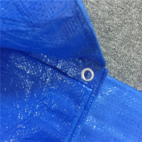 Bâche robuste en toile grise unie enduite de PE tissé, imperméable et traitée anti-UV, pour usage domestique et industriel
