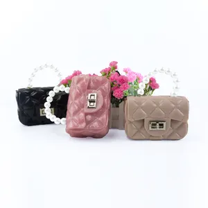 Hot Sales Jelly Purses Kids Purse Many Colors Pvc Material Handbags For Women Kids