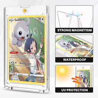 Supports magnétiques en gros pour cartes de sport, étuis de protection UV à ouverture rapide pour cartes 35pt, présentoirs Poke Ball, approvisionnement en vrac