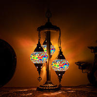 Lampe sur pied LED pour hôtel, vente chaude, lumières turques, art moderne, unique, fer forgé et verre, couleur personnalisée, 3 têtes, design turc