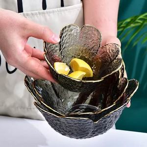 Chất lượng cao tùy chỉnh giữa thế kỷ phong cách thân thiện với môi Bát salad vật liệu thủy tinh cho tiệc cưới hoặc nhà hàng trang trí - Product Image 3