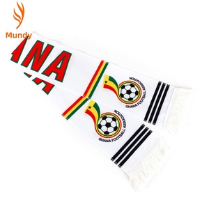 Écharpe en tricot jacquard personnalisée avec slogan et pompons, écharpe <span class=keywords><strong>de</strong></span> club, écharpe <span class=keywords><strong>de</strong></span> supporter, écharpe <span class=keywords><strong>de</strong></span> football, vente en gros - Product Image 4