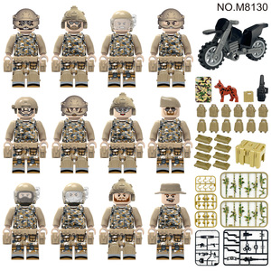 Commercio all'Ingrosso Transfrontaliero M8129 M8130 M8131 Set di Giocattoli in Plastica con Minifigure di Blocchi da Costruzione <span class=keywords><strong>Militari</strong></span> delle Forze Speciali in Uniforme Mimetica - Product Image 3