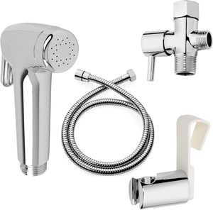 Pulvérisateur de bidet moderne en ABS électroplaqué, 1/2 pouce, portable, 1,2 m, en boîte, ensemble Shattaf pour salle de bain, excellent rapport qualité-prix - Product Image 6