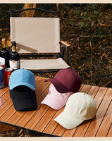 Casquettes de baseball promotionnelles en polyester brodées avec logo personnalisé, respirantes, coupe-vent, pour le sport, la publicité en plein air, la plage