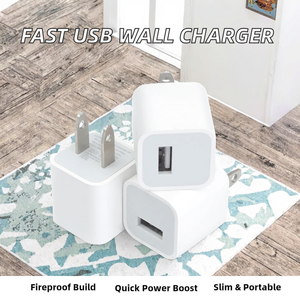 Chargeur mural USB 5W, bloc de charge rapide, <span class=keywords><strong>adaptateur</strong></span> pour <span class=keywords><strong>iPhone</strong></span> <span class=keywords><strong>11</strong></span> 12 13 14, écouteurs, iPad - Product Image 2