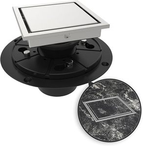 Bẫy cống vuông vệ sinh cống sàn gạch không gỉ chèn vuông <span class=keywords><strong>10x10cm</strong></span> vòi hoa sen xả - Product Image 3