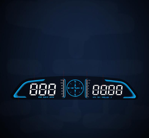 Head-up Display Car HD GPS allarme supervelocità contachilometri universale digitale velometro - Product Image 4