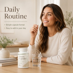 Capsules Détox Compléments Alimentaires Antioxydants Biologiques Végétaliens Adultes 90 Capsules Sans Gluten Certifiés GMP Sélénium Chlorelle - Product Image 5