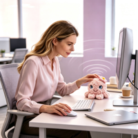 Robot interactif vocal IA de bureau pour animaux de compagnie avec reconnaissance d'émotions IA, système d'exploitation IA exclusif, compagnon d'accompagnement émotionnel pour la maison intelligente