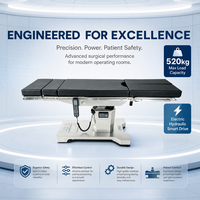 Table d'opération électrique hydraulique LK-DY-9100 en acier inoxydable SUS304, capacité de charge 520 kg, compatible bras en C sans fil
