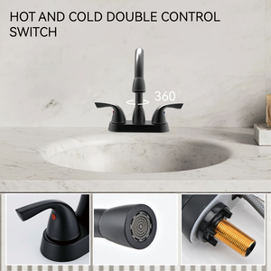 Смеситель для раковины с двумя ручками, <span class=keywords><strong>4</strong></span> дюйма - Product Image 3