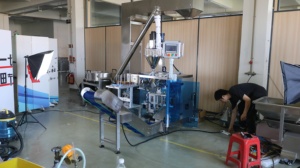 Tự động điền gói túi máy móc 300g 1kg điền vào con dấu Moringa lá bột gia vị Dây Kéo Túi máy đóng gói - Product Image 5