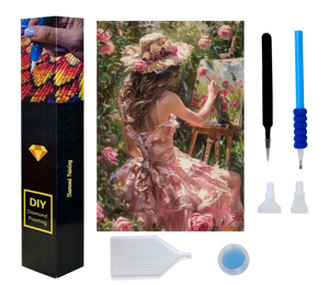 Elf Magic House Kits de peinture diamant DIY de haute qualité, personnalisés et faits main, avec diamants carrés en résine, motif paysage - Product Image 6
