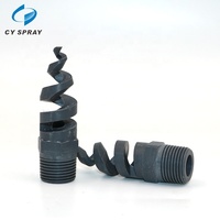 Buse de pulvérisation en spirale à cône plein en PVC TEFLON SPJT, filetage mâle NPT BSPT, anti-colmatage, pour lavage et suppression de la poussière