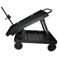 Chariot de Réalisation Pliable 100*60*97cm pour Moniteur TV, Caméra de Production Vidéo, Poste de Travail pour Réalisateur et Équipe de Tournage