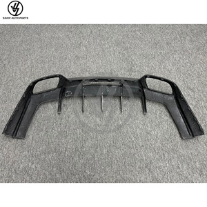 Diffuseur arrière en fibre de carbone brillant style R pour Benz AMG GT GTS 2015-2018, pièces de voiture - Product Image 3