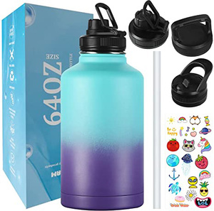 Botella de <span class=keywords><strong>Agua</strong></span> Deportiva de Gran Capacidad, Personalizada, de 64 oz, de Acero Inoxidable, Aislada, Ecológica, con Asa y Doble Pared - Product Image 1