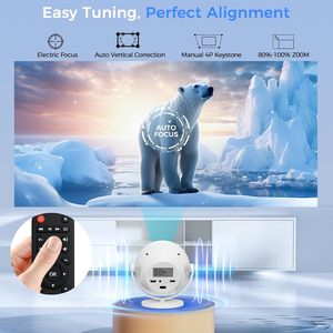 L-Mix Mini 4K Thông Minh Máy Chiếu Di Động 360 Xoay Wifi Và Cho <span class=keywords><strong>Bluetooth</strong></span> Android 11 Với 2G RAM Chiếu Phim Ngoài Trời - Product Image 2