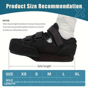 Bottes orthopédiques <span class=keywords><strong>de</strong></span> rééducation pour décompression du <span class=keywords><strong>talon</strong></span>, chaussures post-opératoires pour orteil cassé, hallux valgus, orteil en marteau, ou ulcère du pied diabétique - Product Image 1