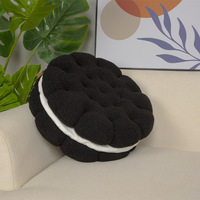 Coussins décoratifs de haute qualité en forme de biscuit, couleur unie, style nordique, prêts à l'emploi pour le salon