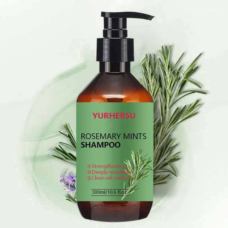 Private Label Natuurlijke Biologische Haarverzorgingsset Rozemarijn Mint Shampoo En Conditioner