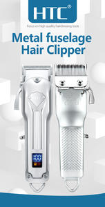 HTC AT-702 Rechargeable Professionnel <span class=keywords><strong>Homme</strong></span> Entièrement En Métal Corps Doré LCD Tondeuse <span class=keywords><strong>À</strong></span> Cheveux Tondeuse - Product Image 4