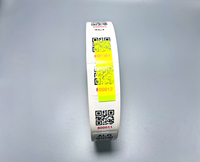 Étiquette adhésive personnalisée avec code QR, résistance aux UV UL969, 3 m, 2008, durable en extérieur, marquage continu