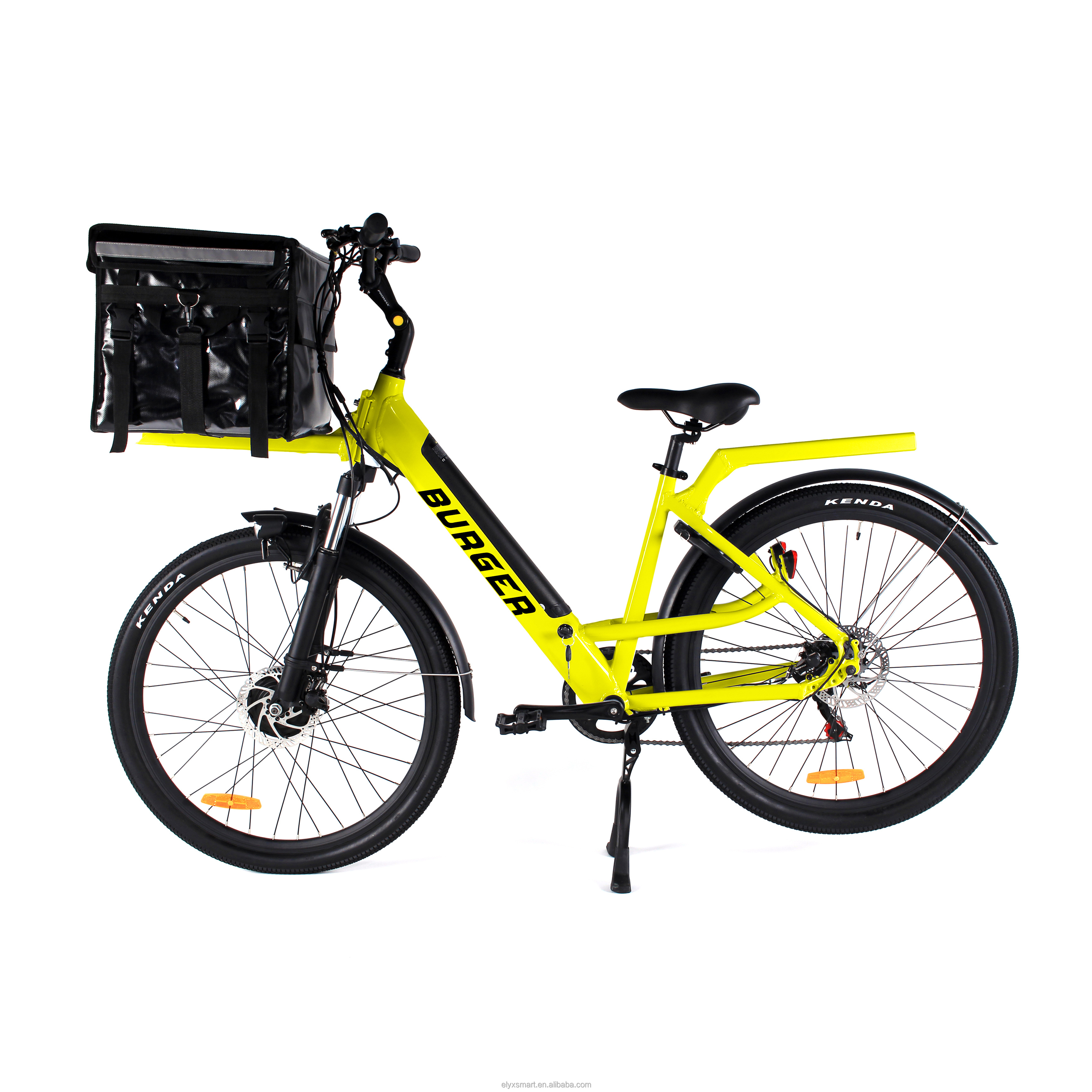 2021新款快餐披萨送货电动自行车电动货物ebike长距离盘式制动器电动