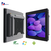 Monitor Sentuh Kapasitif Panel-Mount 15,6 Inci 16:9 Bersertifikasi IP65 CE OEM ODM Baotron Peralatan Laser Otomasi Industri HMI