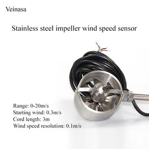 เซ็นเซอร์วัดความเร็วลม Veinasa XS-IWS01PRS485 ใบพัดสแตนเลสขนาดเล็ก ความแม่นยำสูง เครื่องวัดความเร็วลม เครื่องวัดปริมาณลม -30-60 องศาเซลเซียส - Product Image 2
