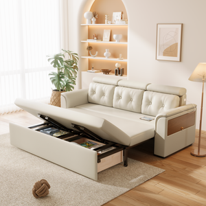 <span class=keywords><strong>Canapé</strong></span>-lit <span class=keywords><strong>convertible</strong></span> moderne et confortable <span class=keywords><strong>avec</strong></span> <span class=keywords><strong>accoudoirs</strong></span> et rangement, structure métallique, tissu, pour la maison, l'hôtel, le salon - Product Image 5