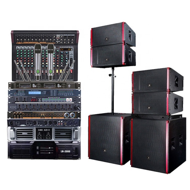 ST8 Professional 12 Inch Speaker Active Line Array Speakers Stage Audio Outdoor Concert Dj Music Powered Sound System