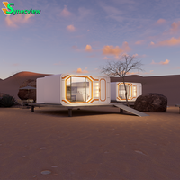Maison mobile de luxe moderne chinoise, villa de villégiature préfabriquée en plein air, Alpicool Vessel Space Home, fabriquée à partir de conteneurs en acier