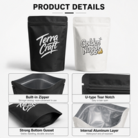 Sacs Doypack Ziplock Personnalisés Noir Mat Blanc Toucher Doux Qualité Alimentaire Refermables pour Snacks, Poudres et Café – Sachets Autoportants en Gros