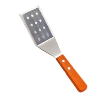 Spatule de retournement en acier inoxydable pour griller, cuire, pâtisserie, gaufrées, grilles, pizzas