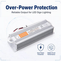 Driver LED étanche IP67 100W 12V 24V avec protection contre les surcharges pour éclairage de signalisation LED